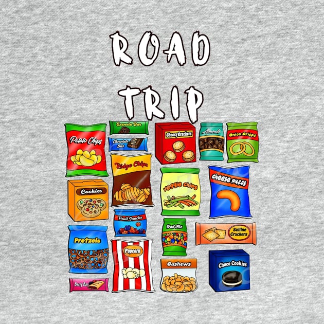 Road Trips Snacks by Kleiertees